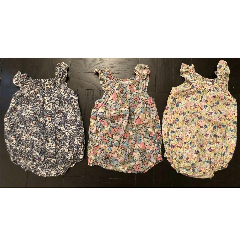 Baby CZ $375 Set Of 3 Rompers Bubbles 6-12 Months